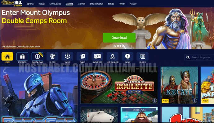 казино от william hill